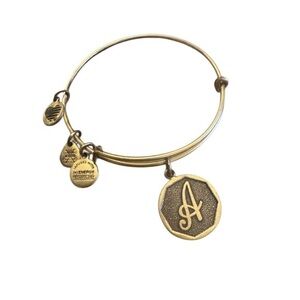 Alex and Ani Gold “A” Initial Charm Bracelet